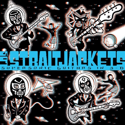 Los Straitjackets - Supersonic Guitars In 3-D (Limited Edition Clear, Red, & Blue Vinyl) - VINYL LP