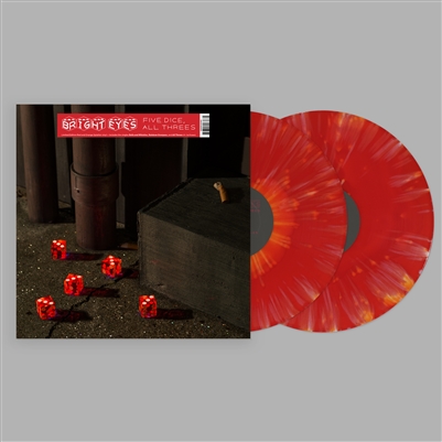 Bright Eyes - Five Dice, All Threes (Red & Orange Splatter Vinyl) - VINYL LP