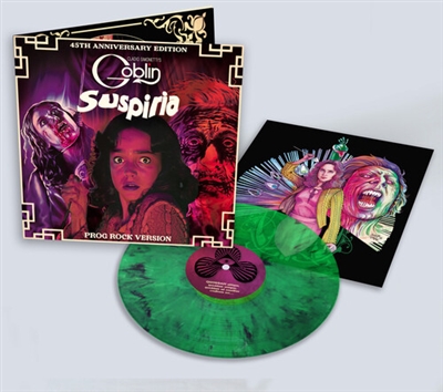 Claudio Simonetti's Goblin - Suspiria (Original Soundtrack) (Limited Deluxe Edition Transparent Marble Green Vinyl) - VINYL LP