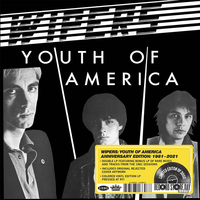 Wipers - Youth Of America Anniversary Edition: 1981-2021 - Vinyl LP(x2)