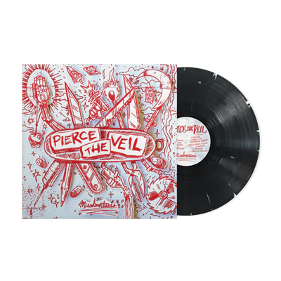 Pierce the Veil - Misadventures (Limited Edition Black & White Splatter Vinyl) - VINYL LP