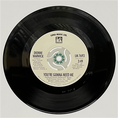 DIONNE WARWICK - "(I'm) Just Being Myself" b/w "You're Gonna Need Me" 7" single