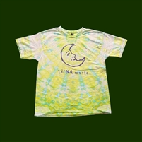 the LUNA music ice tie-dyed Throwback Moon Grass Green T-Shirt!