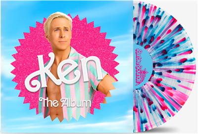 Barbie The Album - Soundtrack (Indie Exclusive Limited Edition 'Ken Exclusive' Cover; Clear w/Blue Splatter Vinyl) - VINYL LP