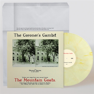 The Mountain Goats - Coroner's Gambit (Limited Peak Vinyl Edition Kandy Korn Hybrid Yellow Vinyl) - VINYL LP