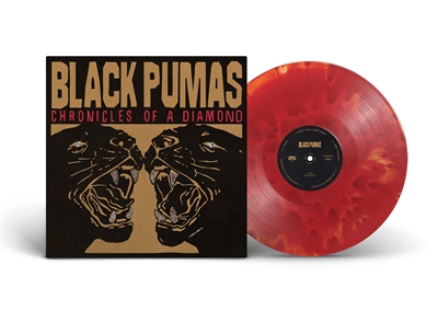 Black Pumas - Chronicles of a Diamond (Indie Exclusive Cloudy Clear/Red Vinyl with Poster) - VINYL LP