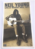 NEIL YOUNG LIVE AT MASSEY HALL 1971 PROMOTIONAL POSTER