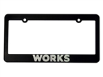 WORKS License Plate Frame