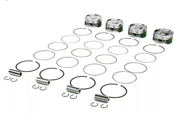 Cosworth Forged Pistons w/ Pins, Clips, and Rings 100mm 8.2:1