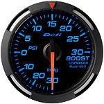 Defi Blue Red White Racer Gauge - Boost