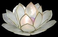 Capiz Leaf Candle Holder