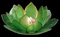 Capiz Leaf Candle Holder