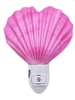 Pink heart scallop night light