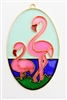 Pink Flamingos Sun Catcher