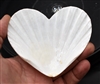 Heart Shaped Scallop Shell White