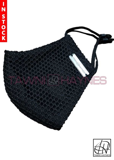 Tawni Haynes In Stock! Black Net Mask