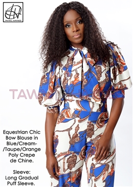 Tawni Haynes Equestrian Chic Bow Blouse