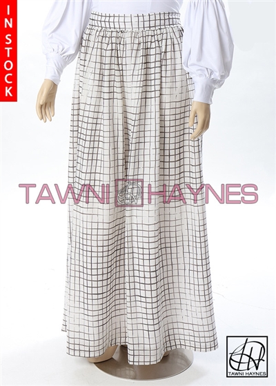 Tawni Haynes In-Stock Gathered High Waist Swing Skirt