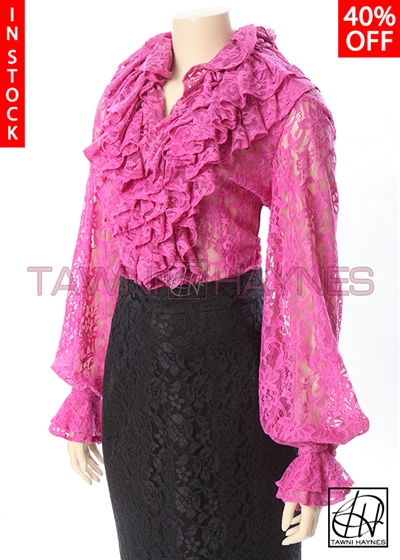 Tawni Haynes In-Stock Endless Lace Ruffle Blouse