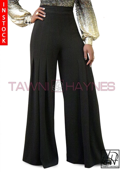 Tawni Haynes In-Stock Black Pleated Pants