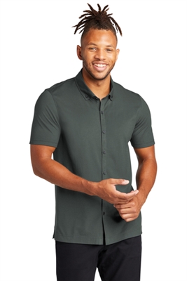 Mercer+Mettle Stretch Pique Full-Button Polo