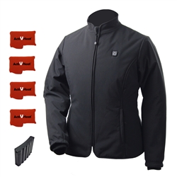 ActiVHeat Women's RECHARGEABLE TurboHeat Insulated Soft-Shell Jacket - EXTREME Bundle