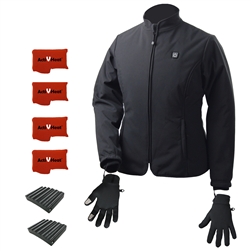 ActiVHeat Women's TurboHeat Jacket + Heated Glove Liners All Day Dynamic Bundle