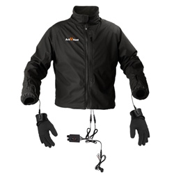 12V Dual-Wattage 65W/105W Heated Jacket Liner, Glove Liner & Dual Portable Controller Bundle
