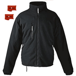 ActiVHeat Men's RECHARGEABLE Heated Windproof Fleece Jacket - Ultimate Package
