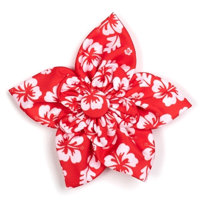The Worthy Dog Aloha Coral Flower Collar Flower