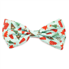 The Worthy Dog Green Holiday Trees Bow Tie