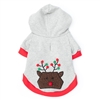 The Worthy Dog Pom Pom Reindeer Dog Hoodie