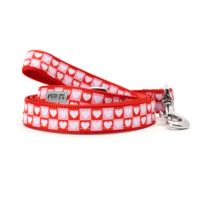 The Worthy Dog Colorblock Hearts Dog Lead