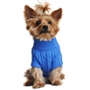 Combed Cotton Cable Knit Dog Sweater - Riverside Blue