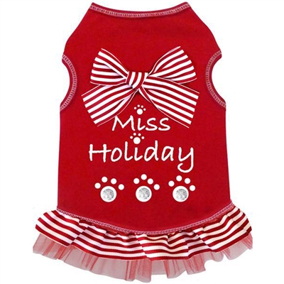 Miss Holiday Tank Dog Dress