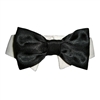 Black Satin Bow Tie Collar