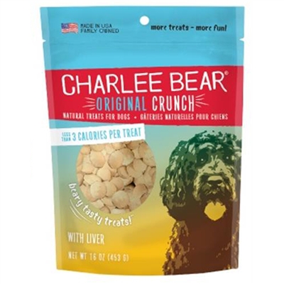 Charlee Bear Liver Dog Treats-16oz