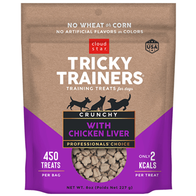 Cloud Star Tricky Trainers Crunchy With Chicken Liver 8 oz