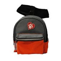 ClassicRuff Backpack for Dogs-Orange and Gray