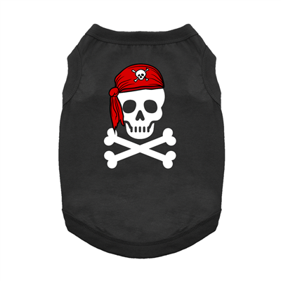 Doggie Design Pirate Skull Red Bandana Tank