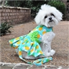 Pineapple Luau Dog Harness Dress with Matching Leash