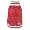 Hip Doggie Red Cable Knit Dog Sweater