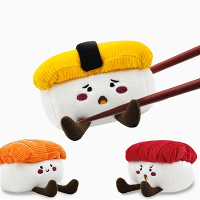 HugSmart Pet Foodie Japan Sushi 3 pk Set Dog Toy