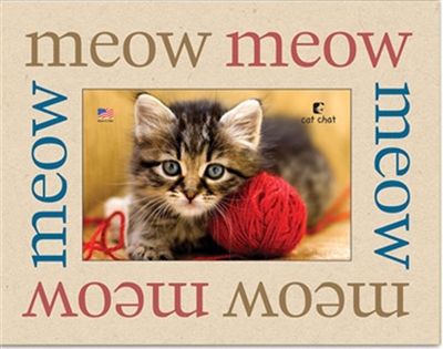Meow Meow Meow 7"x9" Picture Frame