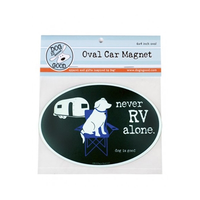 Never RV Alone Car Magnet