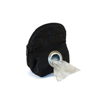 POOCH POUCH - BLACK Backpack Dispenser & Biodegradable Waste Pick-Up Bags