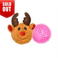 Patchwork Pet Pricklet Ball Reindeer Dog Toy