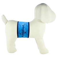 PlayaPup Dog Belly Band-Indigo Shark