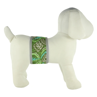 PlayaPup Dog Belly Band-Tiki Forest