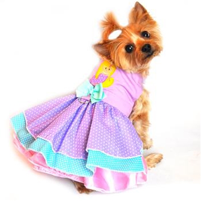 Polka Dot Mermaid Dog Dress